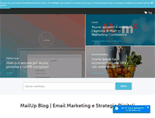 Tablet Screenshot of blog.mailup.it